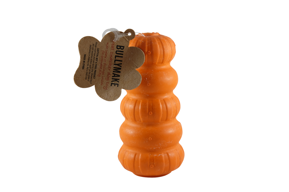 Bullymake Toss N' Treat Butter Flavored Dog Chew Toy, Popcorn Bucket
